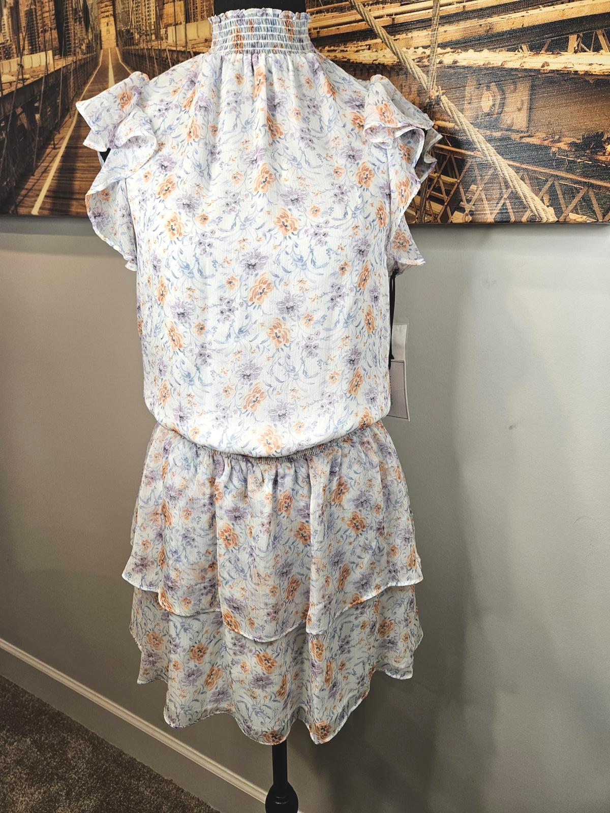 Nwt 1.State Floral Ruffled Dress - Perfect Summer Style #640