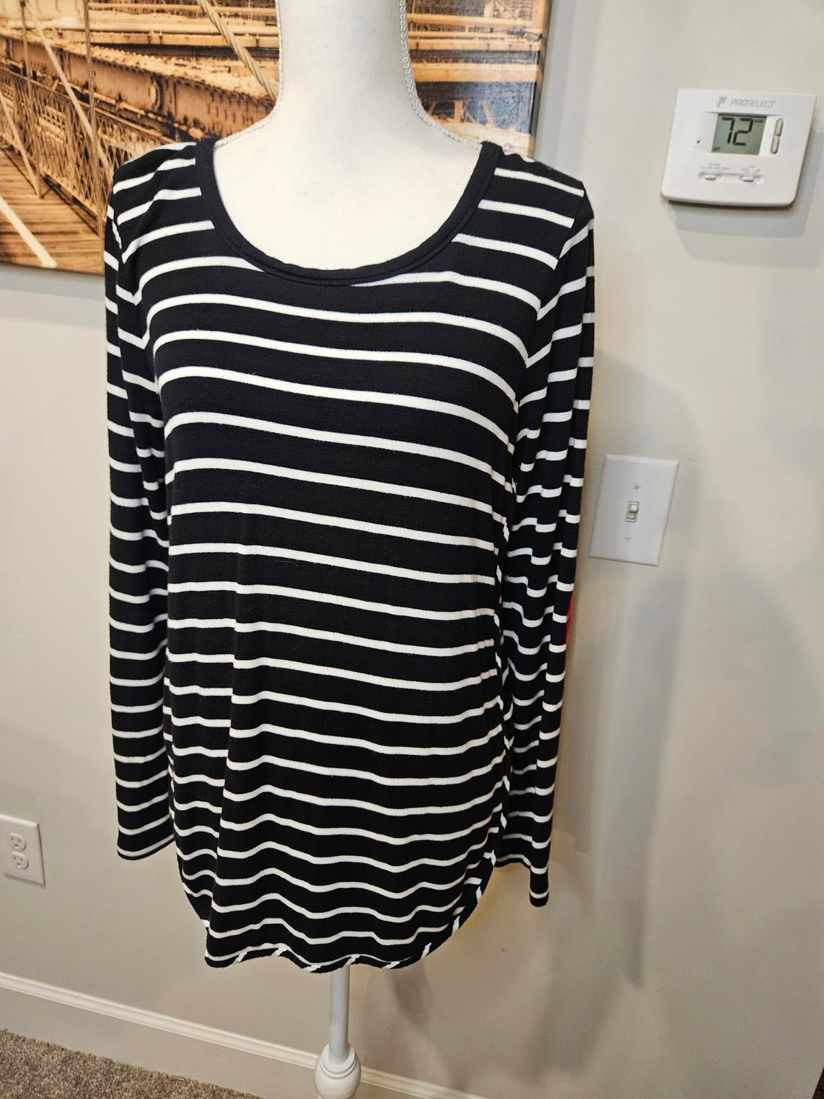 Market & Spruce Cozy Striped Long Sleeve Tunic #181