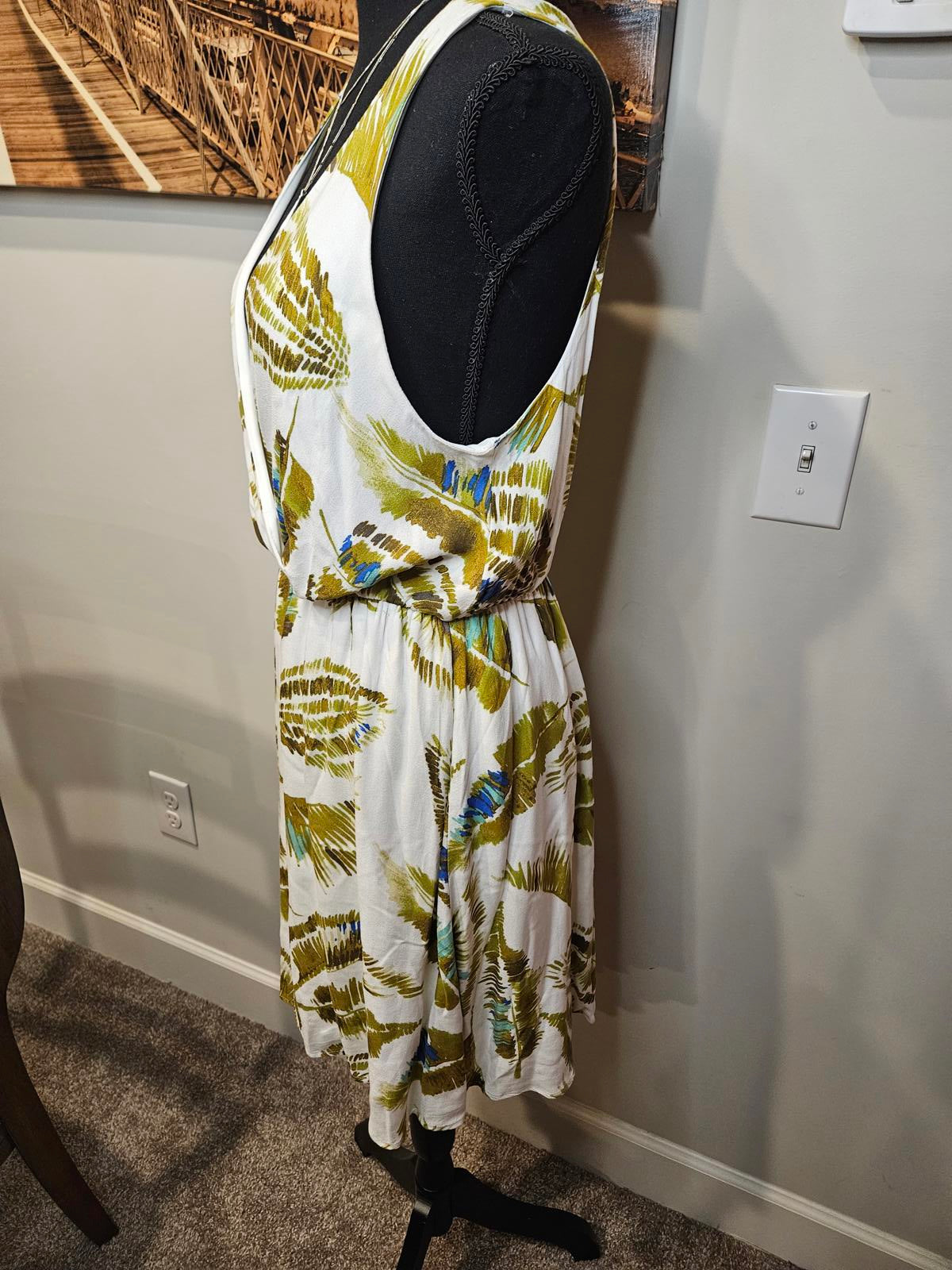Le Kate Leaf Pattern Summer Dress #341