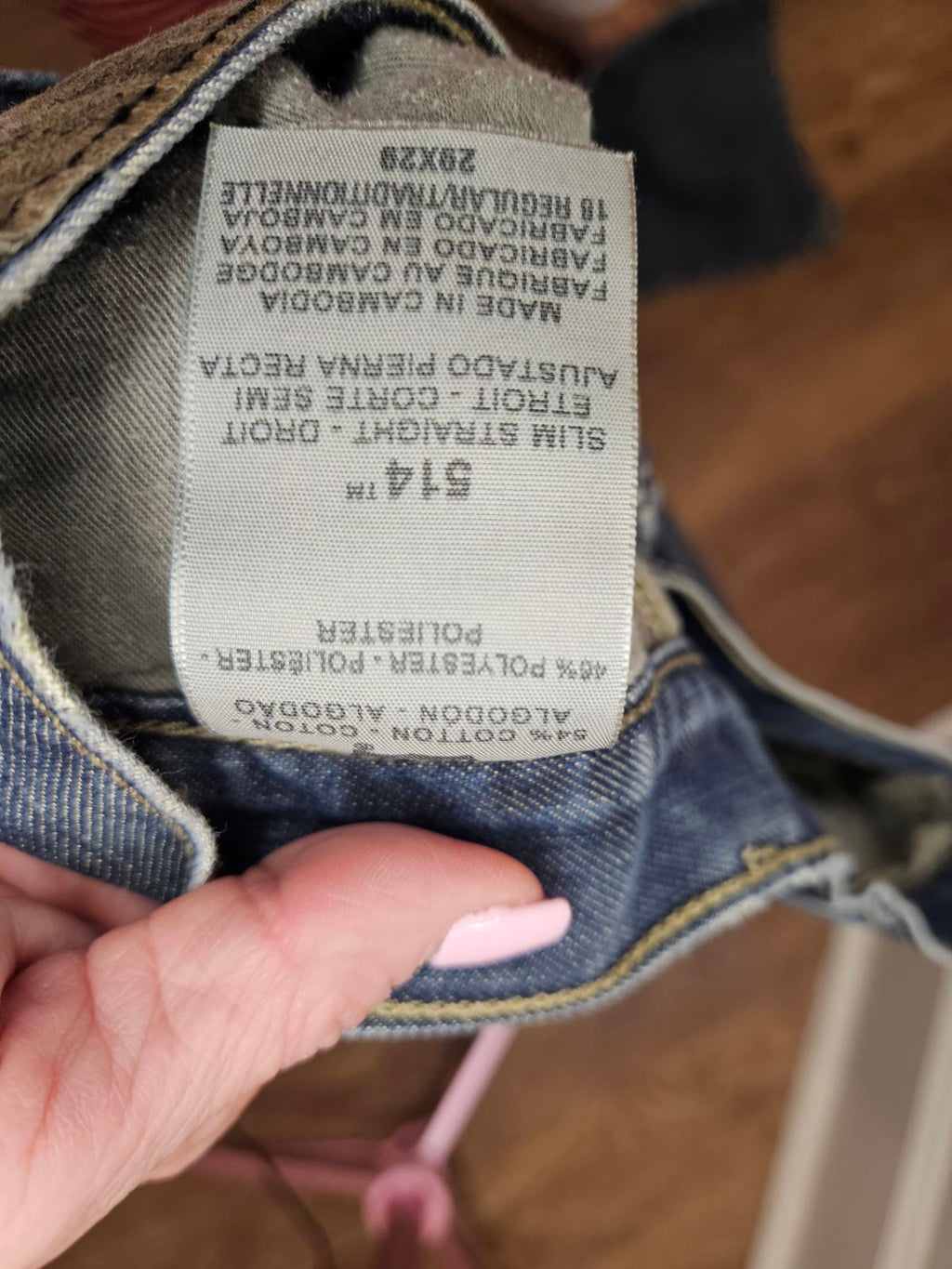 Levi's 514 Men's Classic Blue Jeans 29 x 29 1126