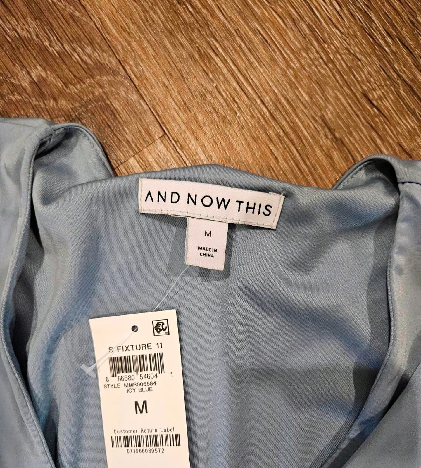Nwt "And Now This" Long Sleeve Bodysuit in Soft  1264