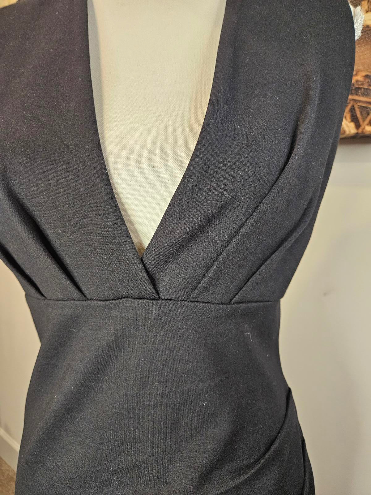 Lulus Sexy Little Black Low Cut Dress #H146