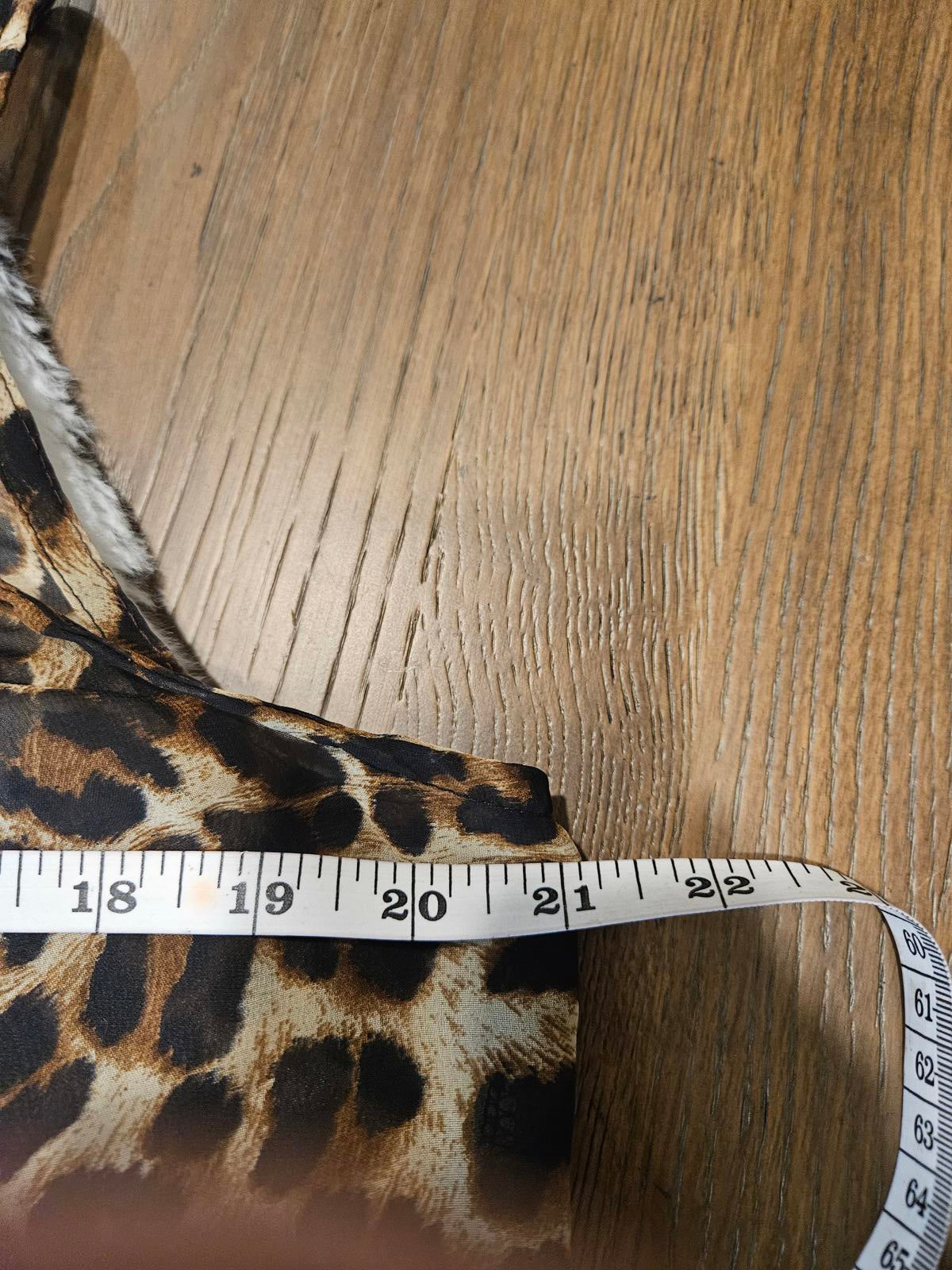 Mauve Leopard Print Sleeveless Top with Chain Detail #643