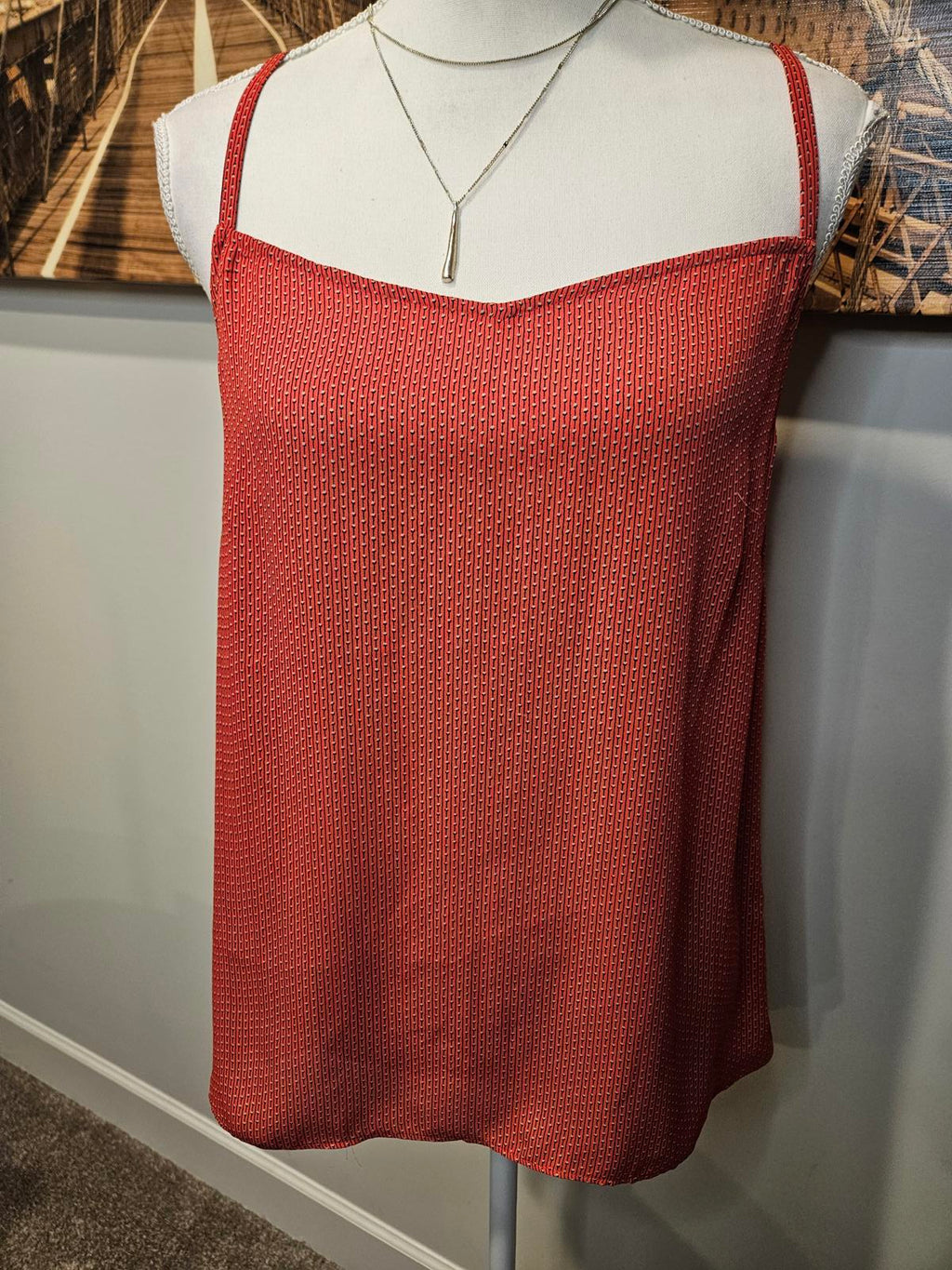 Loft Chic Red Spaghetti Strap Top #19