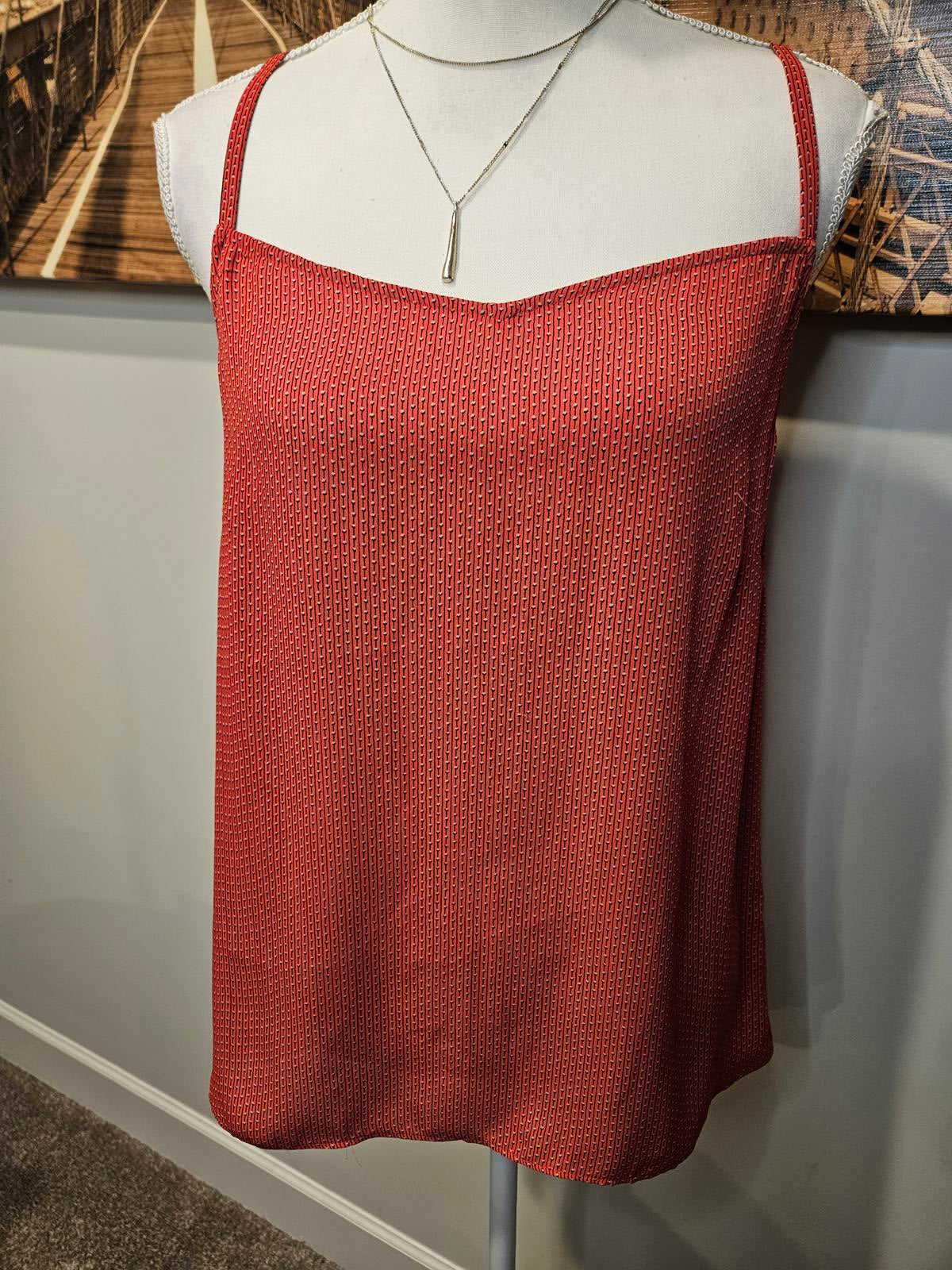 Loft Chic Red Spaghetti Strap Top #19
