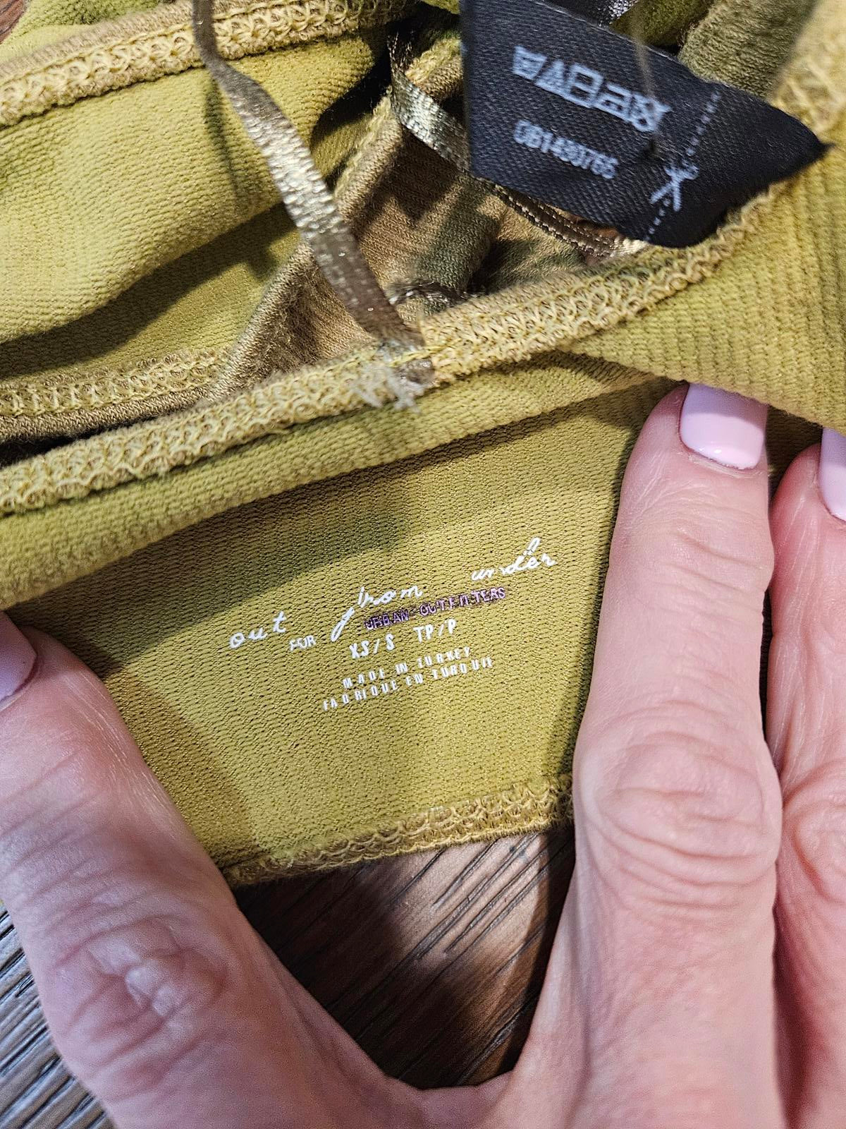 Nwot Urban Outfitters Out from Under Olive Green One-Shoulder Top 869