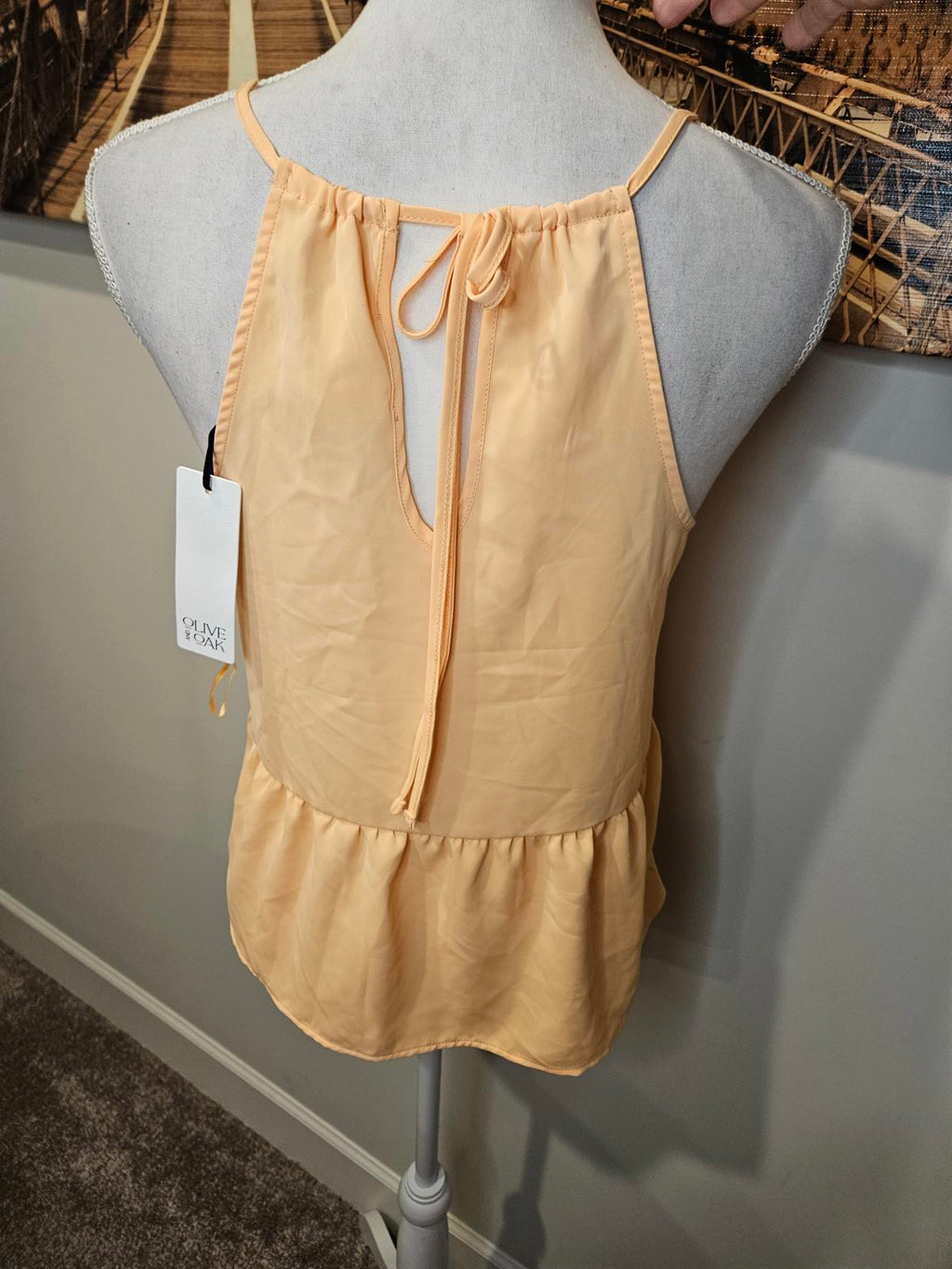 Nwt 3 Olive & Oak Sleeveless Peplum Tops A51