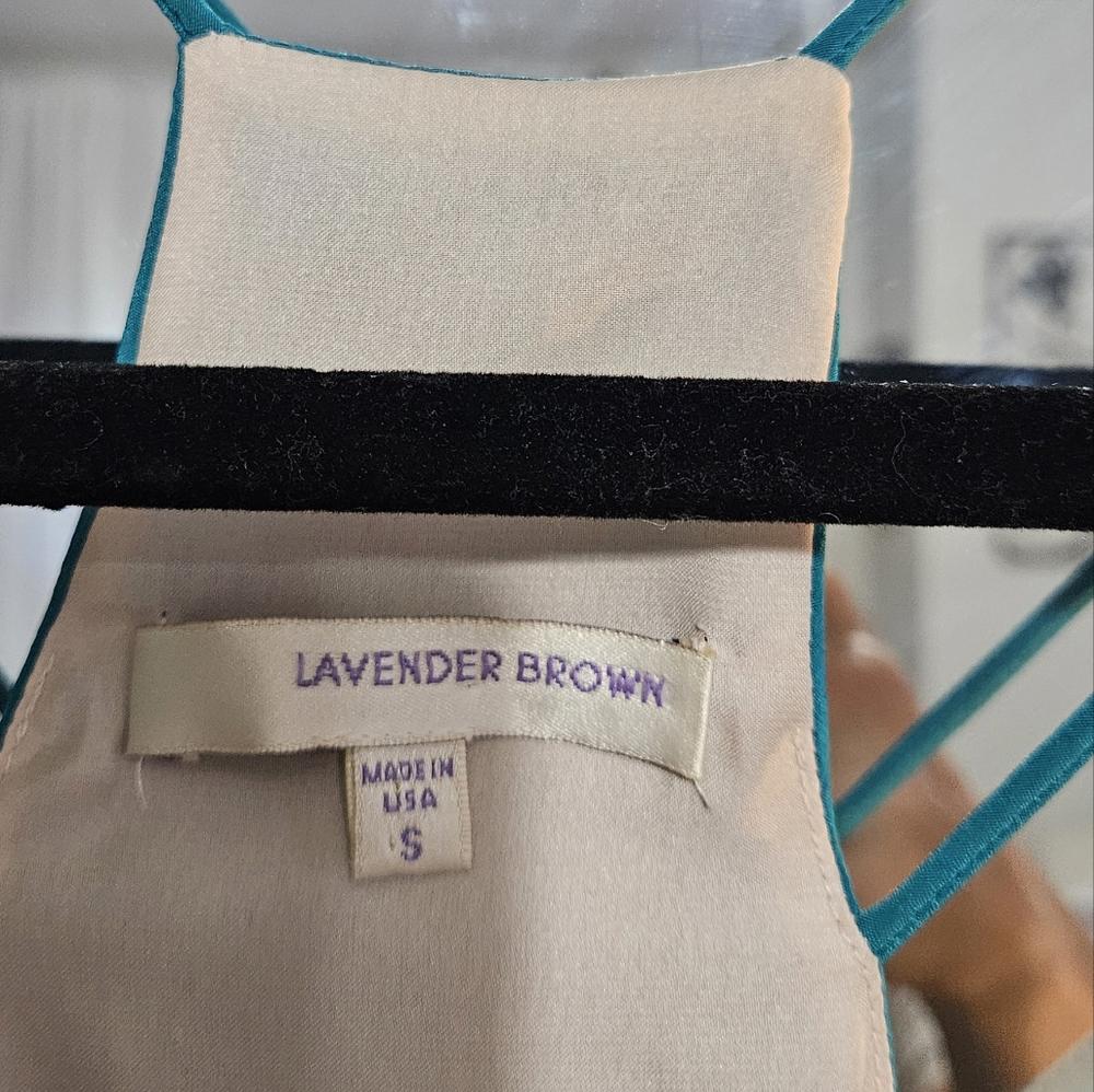 Lavender Brown Stylish Aqua Slip Dress #224