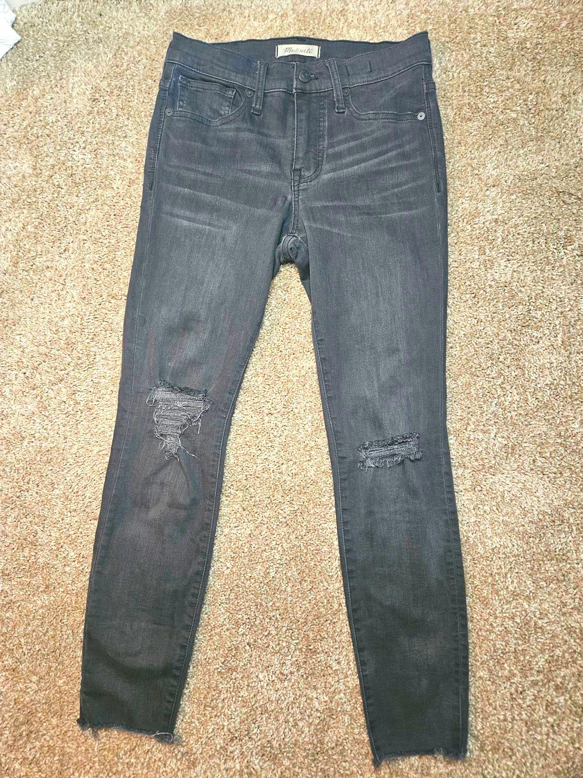 Madewell High-Rise Skinny Distressed Jeans #327