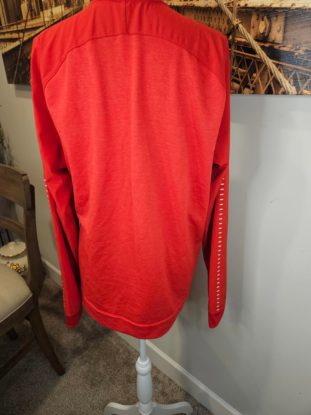 Men's Under Armour Red Zip-Up Hoodie Jacket #626