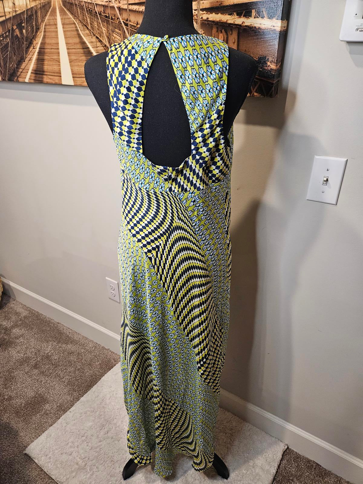 Laundry By Segal Stylish Geometric Print Hi-Low Dress #246