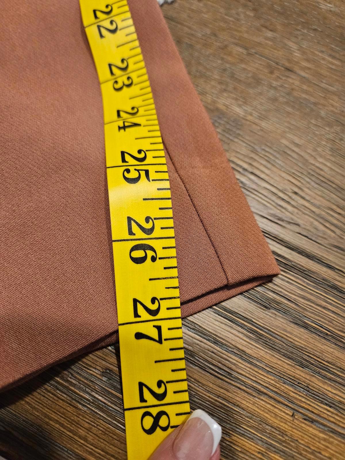 Nwt A New Day Tailored High-Waisted Pants in Rust Brown