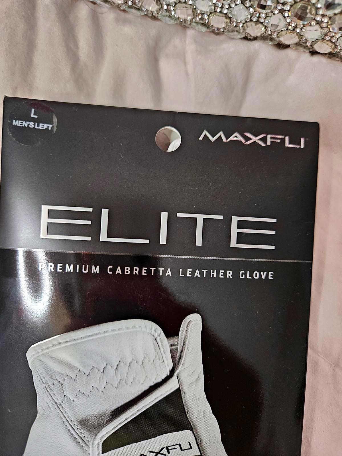 NIB Elite Premium Cabretta Leather Golf Glove - Men's L Left