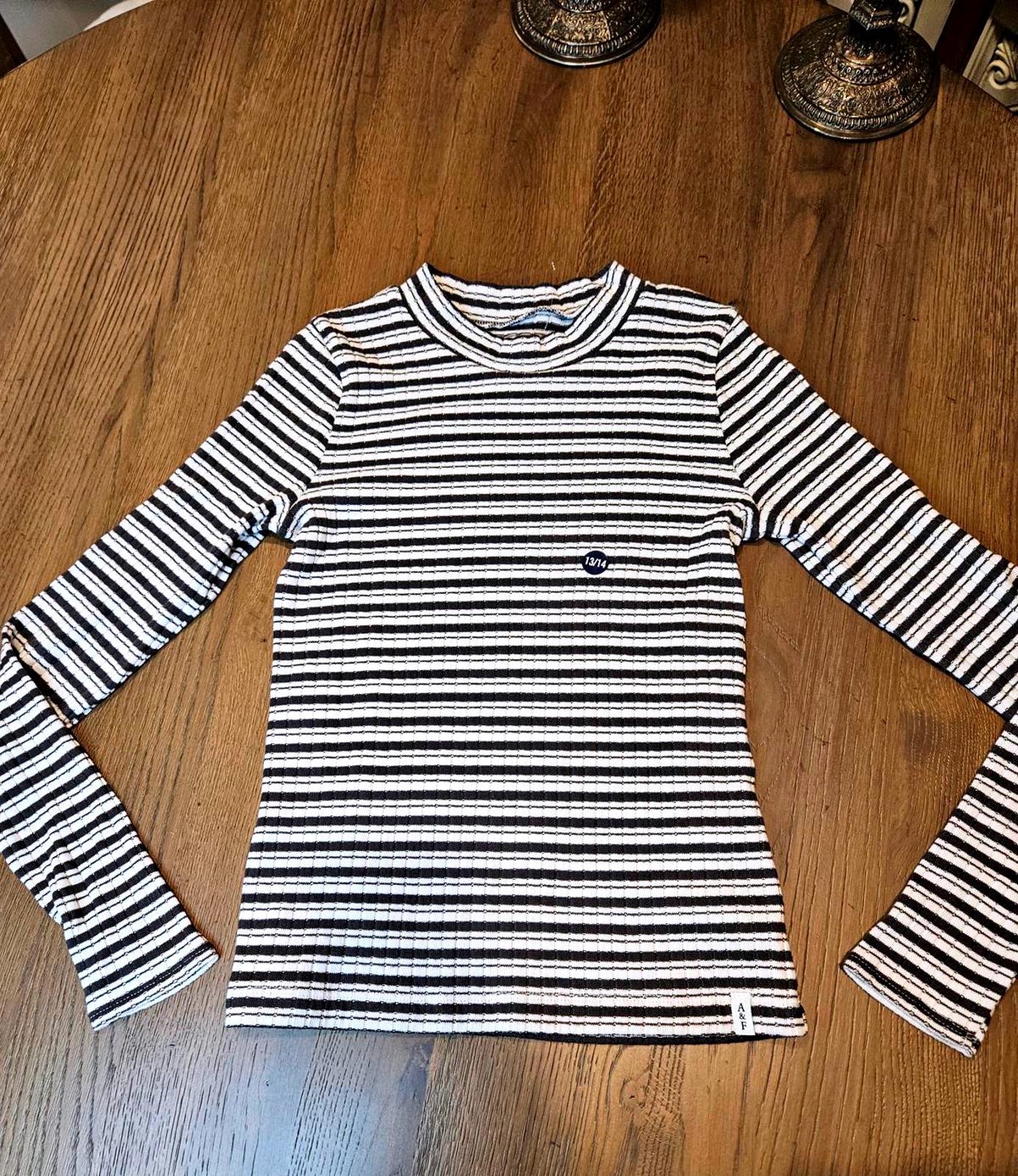 Nwt Abercrombie & Fitch Girls Striped Long Sleeve Top #2