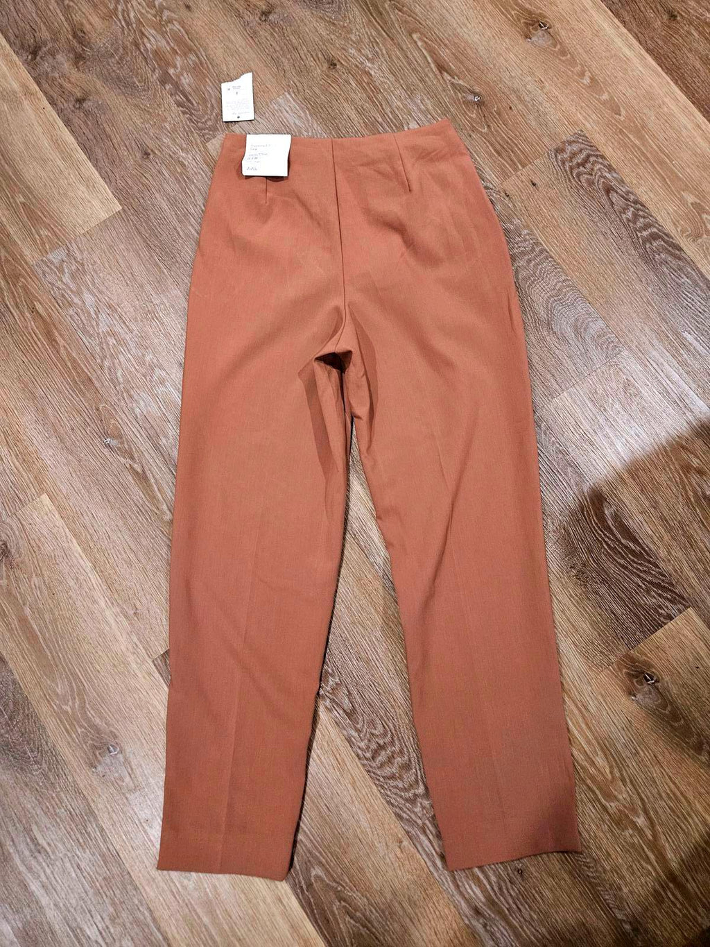 Nwt A New Day Tailored High-Waisted Pants in Rust Brown
