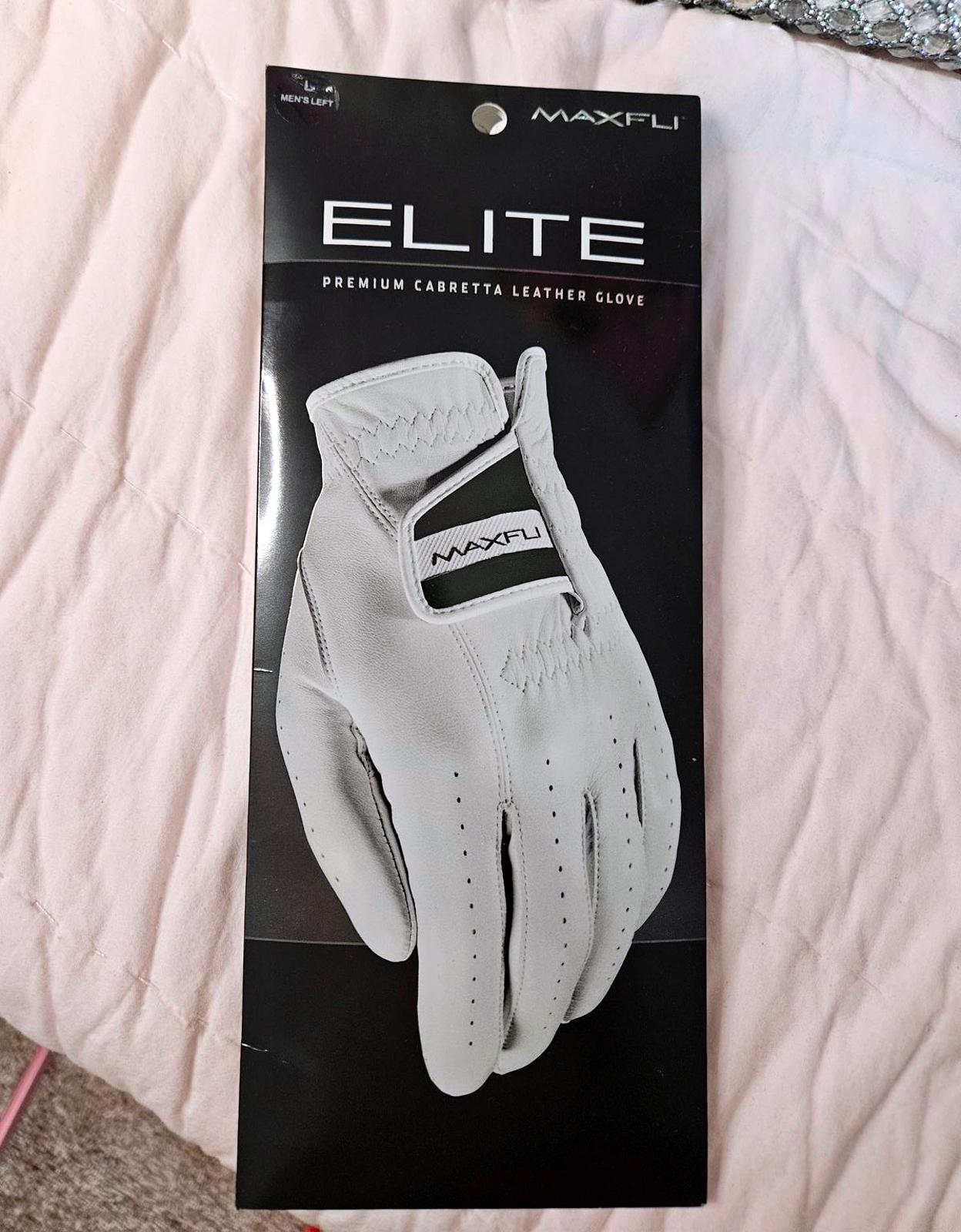 NIB Elite Premium Cabretta Leather Golf Glove - Men's L Left