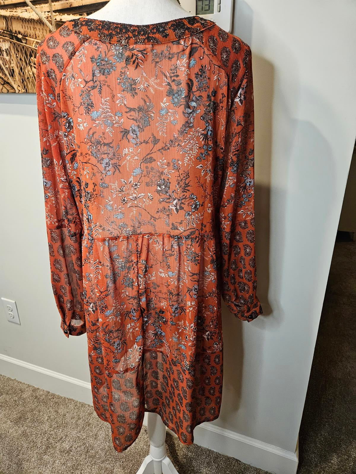 Knox Rose Bohemian Floral Kimono Dress #392