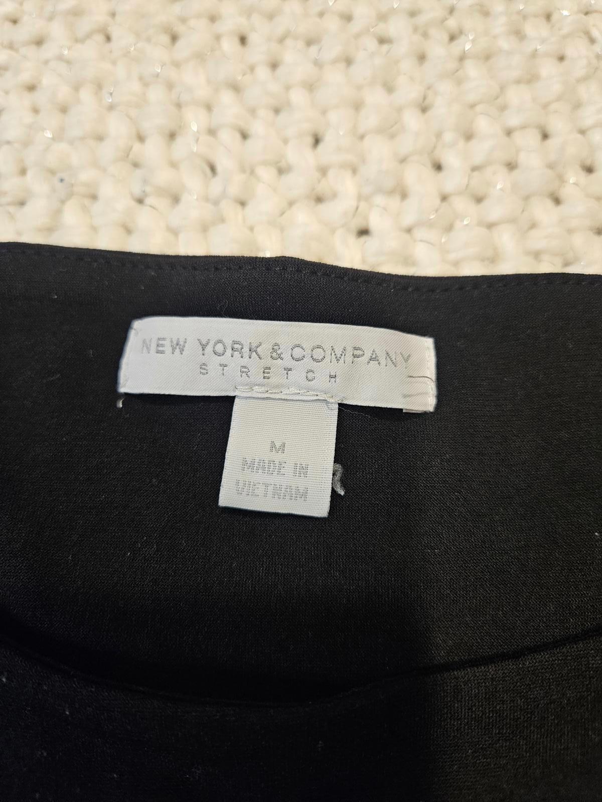 New York & Co Sleeveless Striped Belted Dress