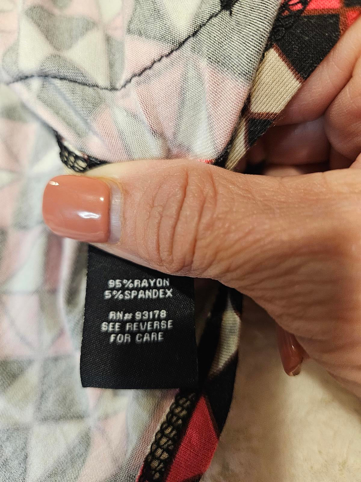 Lord and Taylor's Context Geometric Print Sleeveless Dress #671