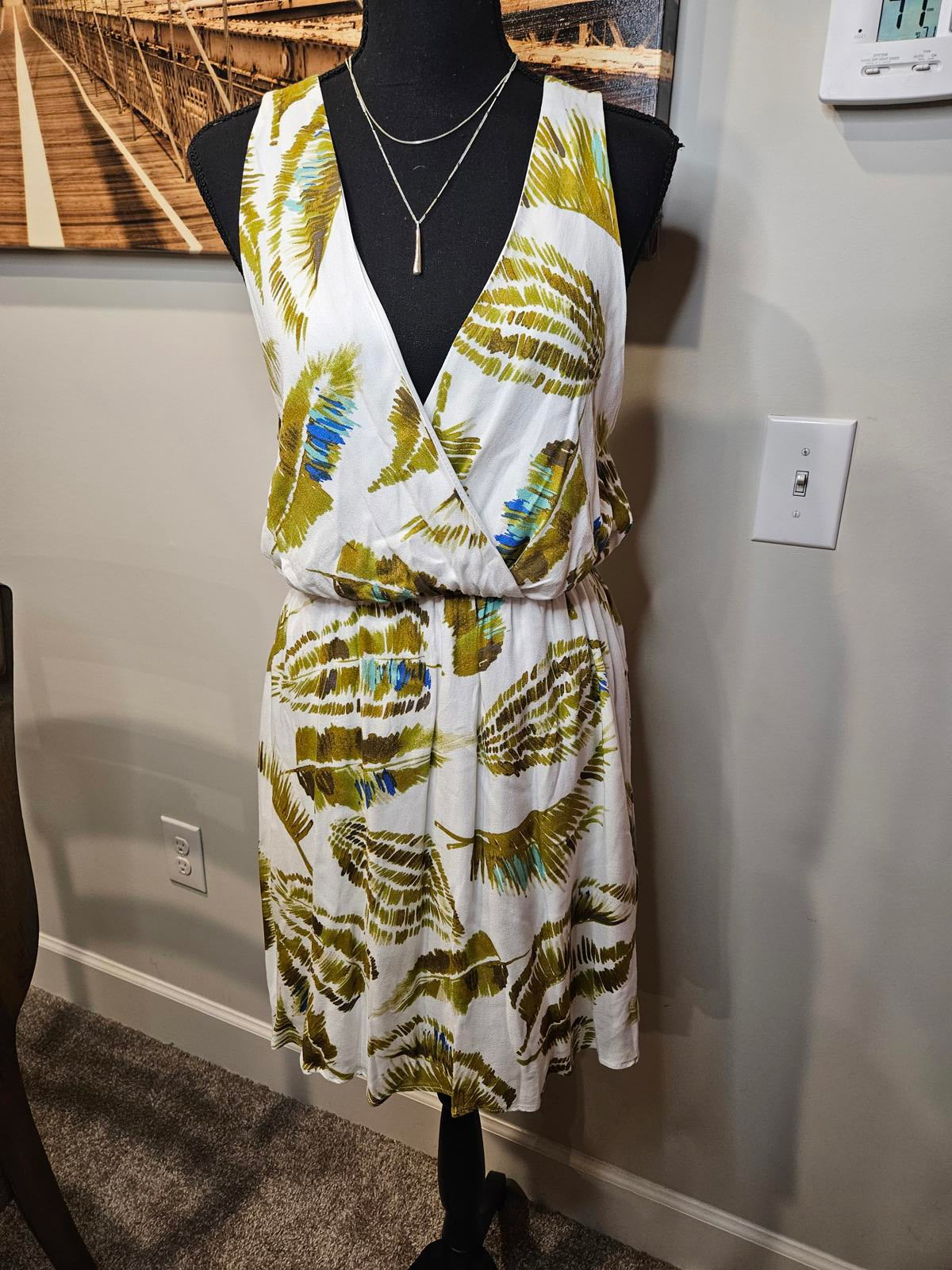 Le Kate Leaf Pattern Summer Dress #341