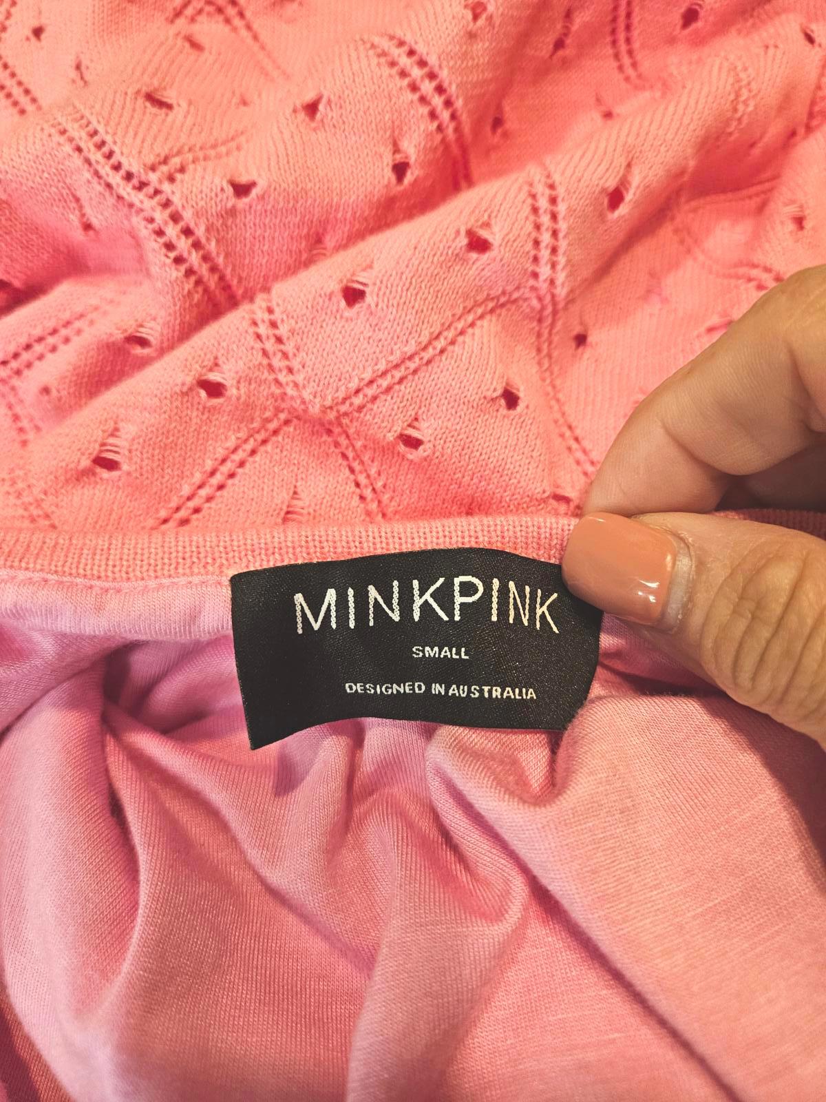 MinkPink Halter Dress with Diamond Pattern #669