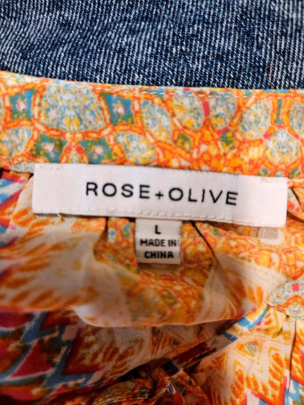 Nwot Rose + Olive Boho Style Top with Tassels #722