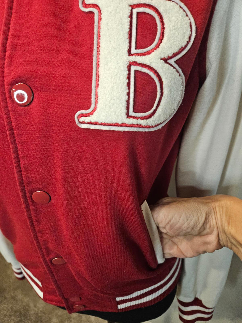 Love Tree Varsity Jacket with Embroidered Letter #587