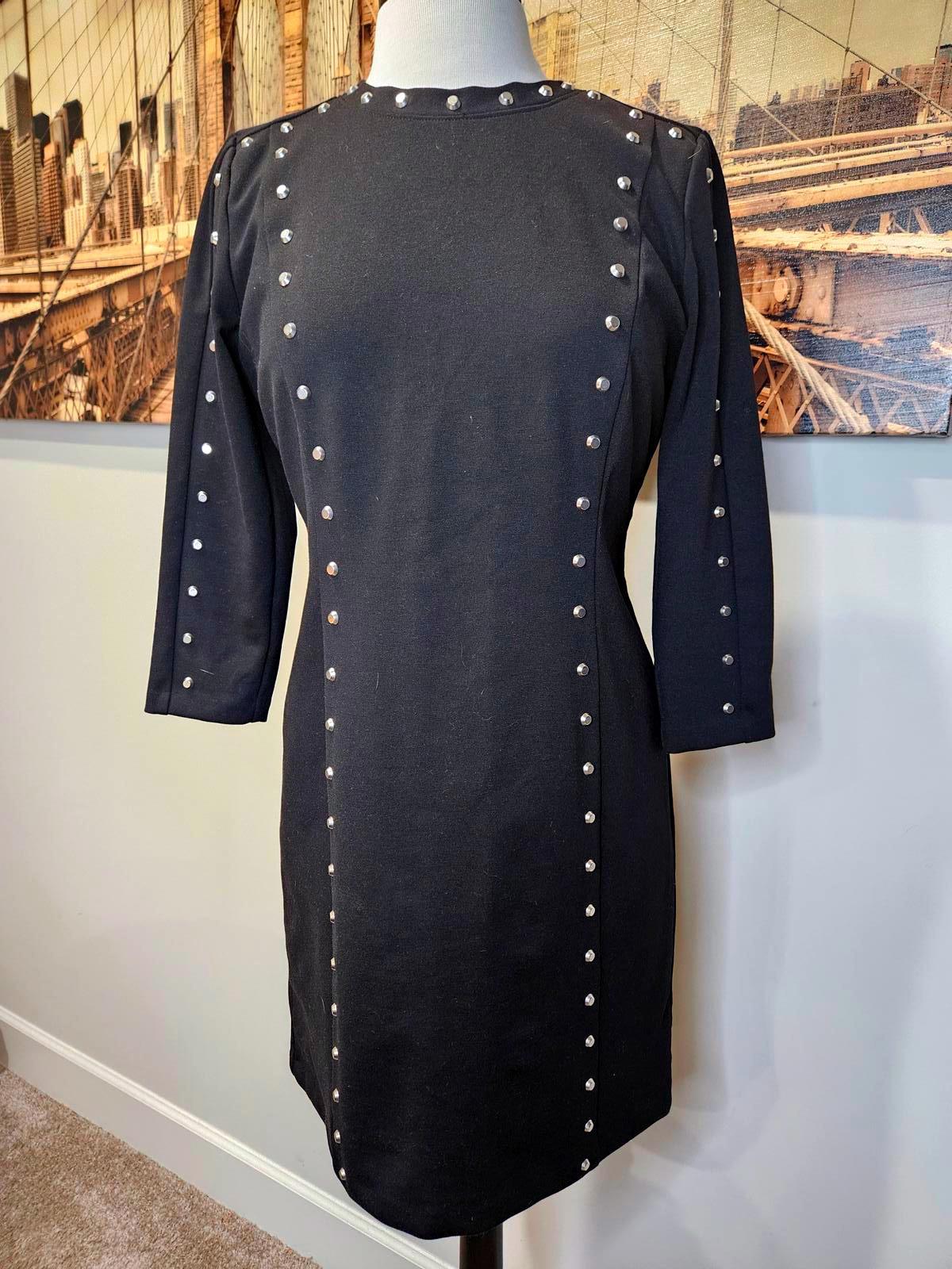 Michael Kors Black Studded Dress - Size 10 H134
