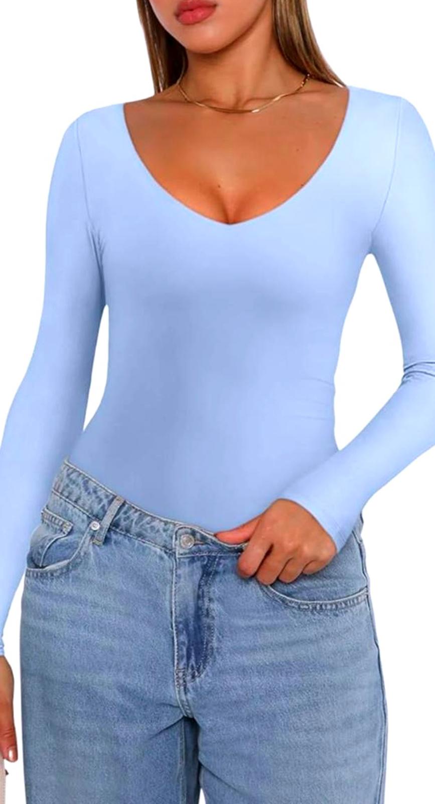 Nwt "And Now This" Long Sleeve Bodysuit in Soft  1264