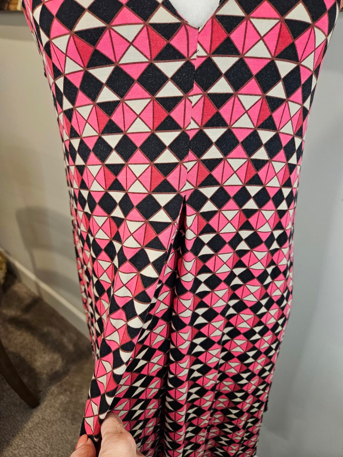 Lord and Taylor's Context Geometric Print Sleeveless Dress #671