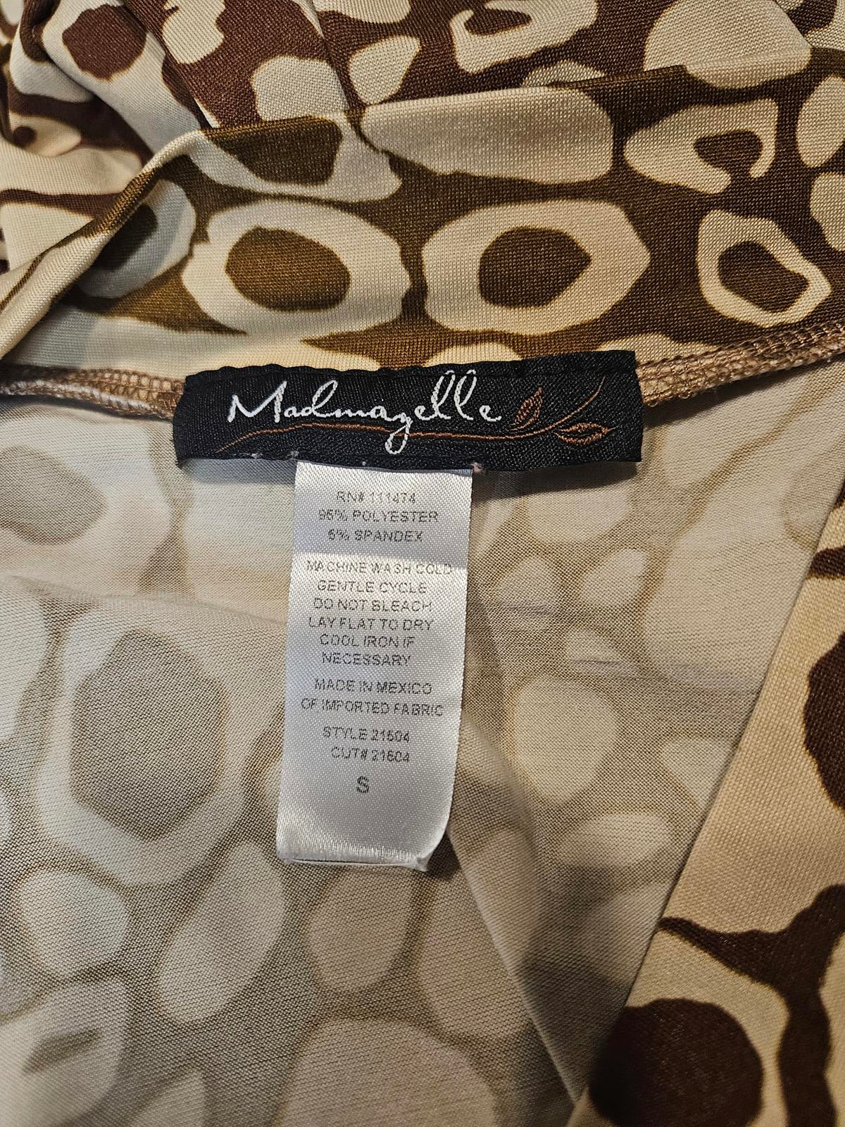 Madmazelle Women's Maxi Dress with Animal Print