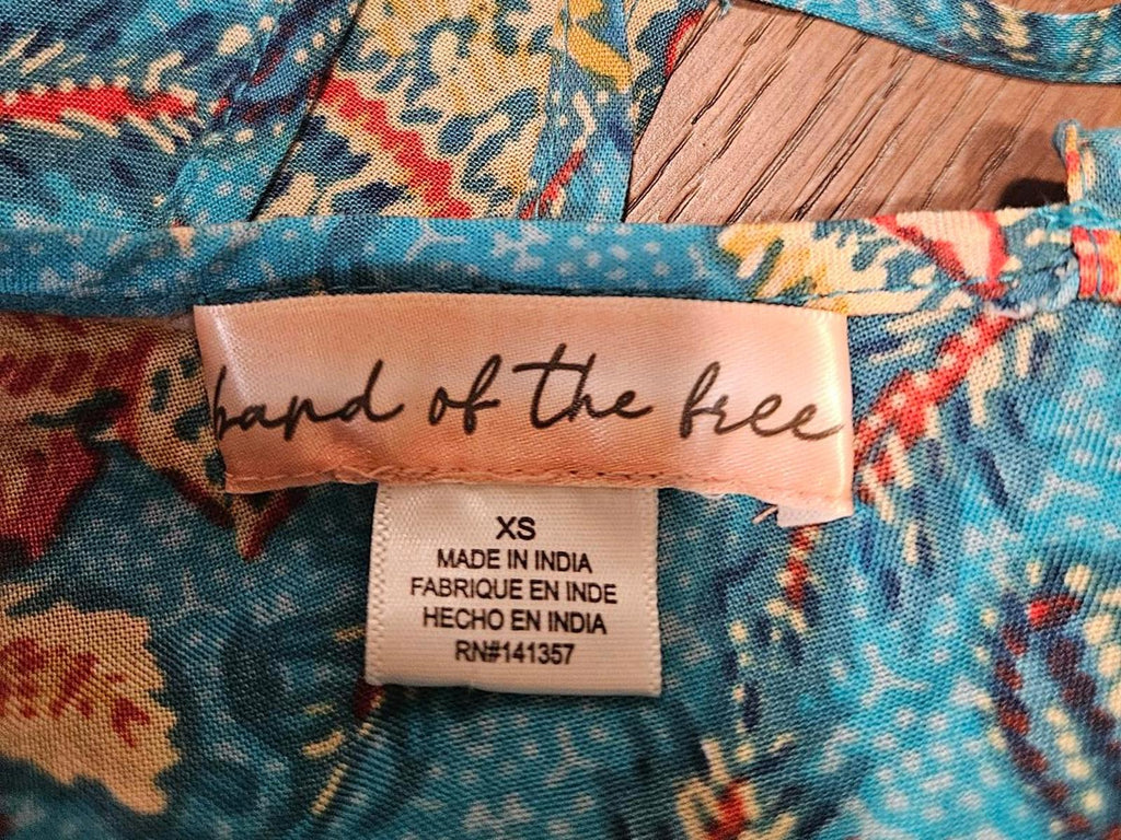 Nwot Band of the Free Vibrant Floral Wrap Maxi Dress #725