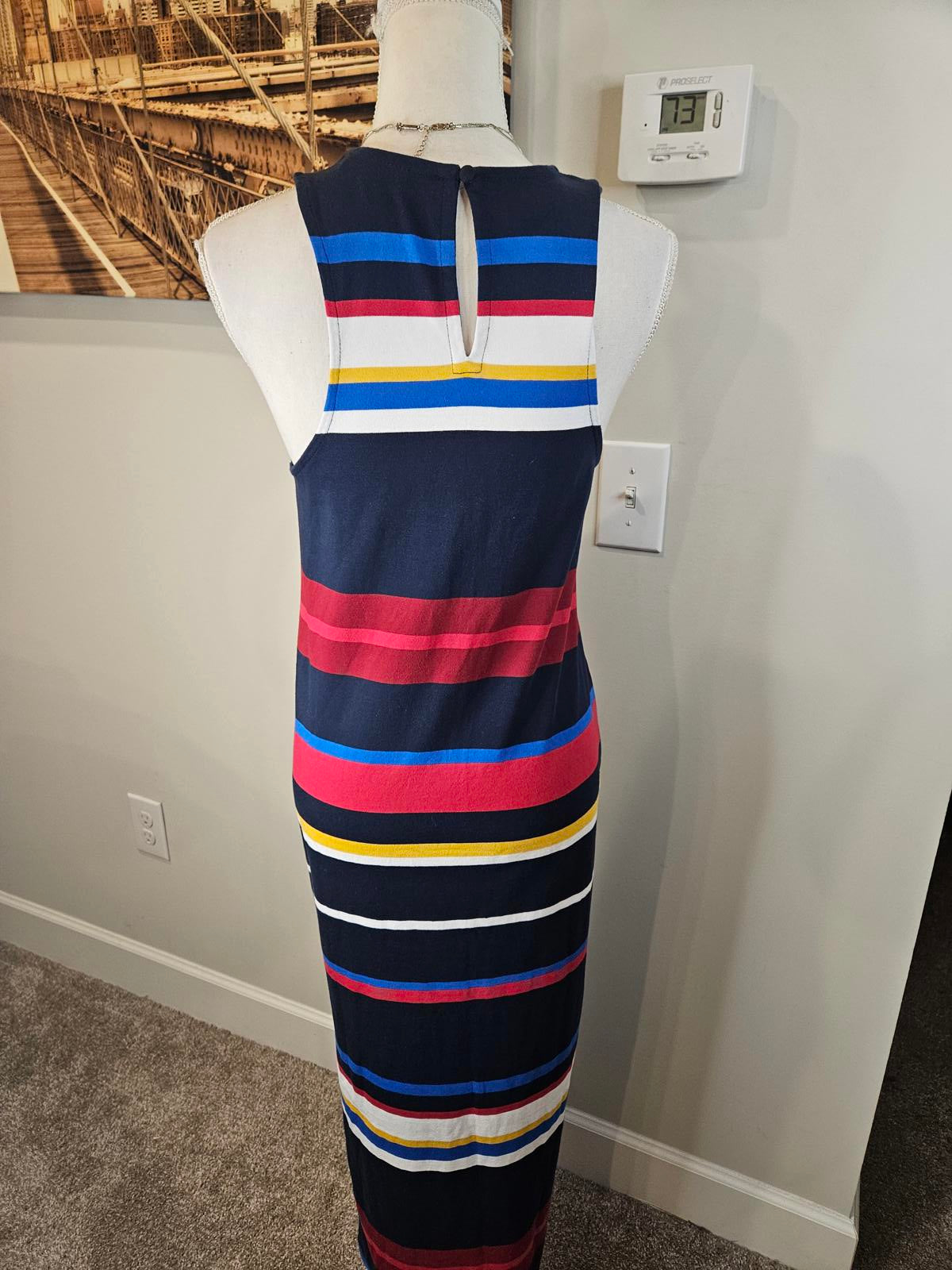 LOFT Striped Maxi Dress - Size XS #H133