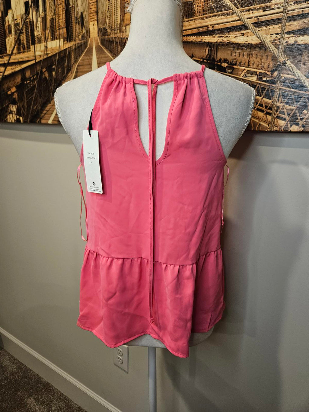Nwt 3 Olive & Oak Sleeveless Peplum Tops A51