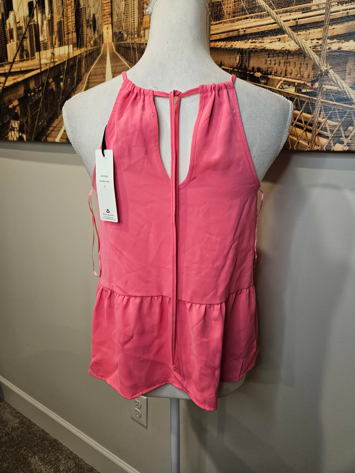 Nwt 3 Olive & Oak Sleeveless Peplum Tops A51
