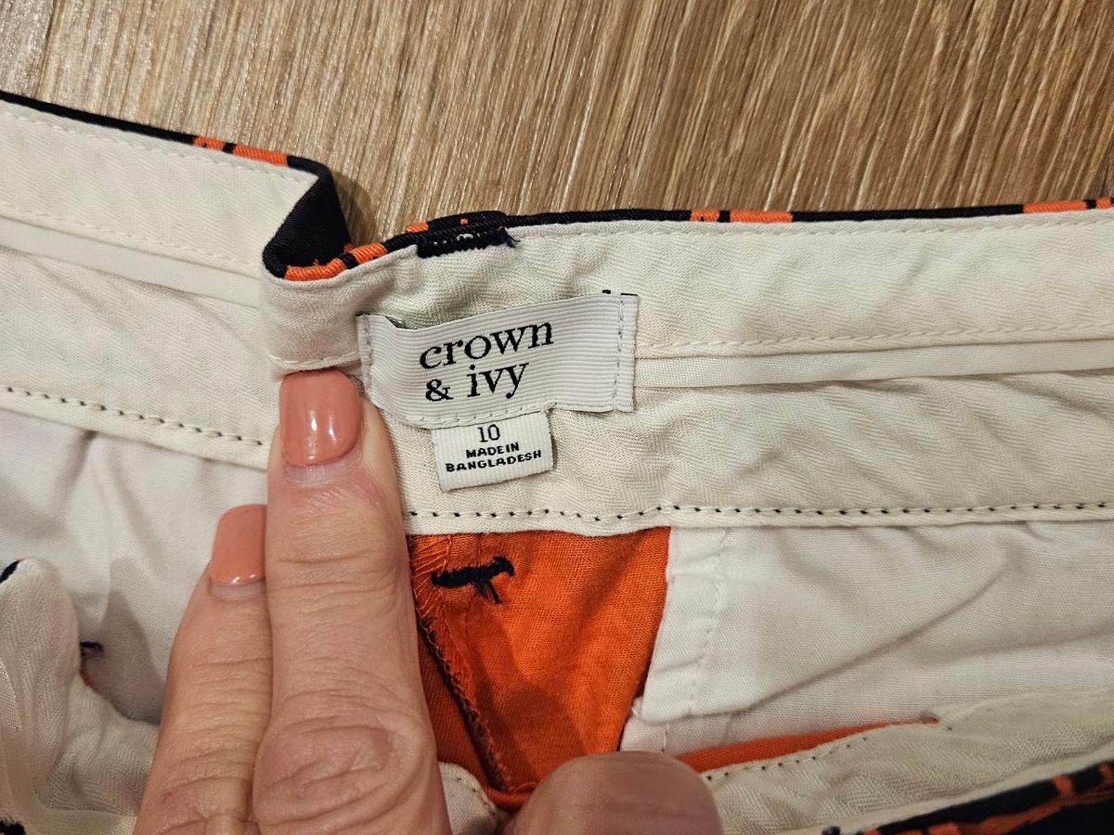 Nwot Crown & Ivy Women's Crab Print Shorts - Fun Summer Style #677