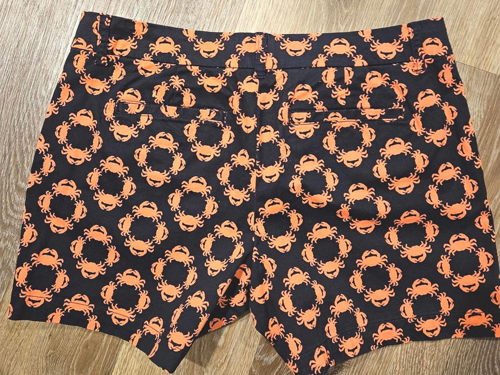 Nwot Crown & Ivy Women's Crab Print Shorts - Fun Summer Style #677