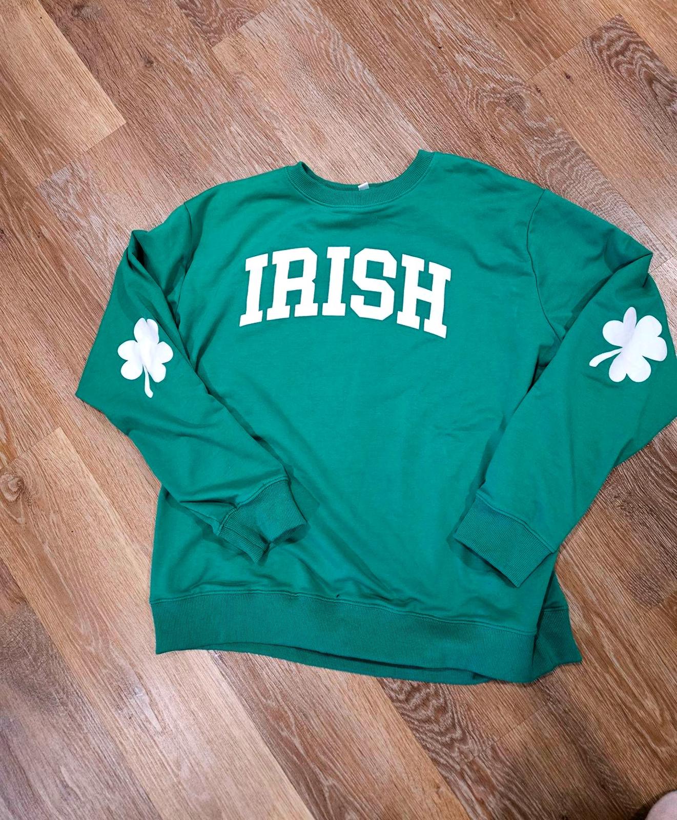 Notre Dame Green Irish Sweatshirt