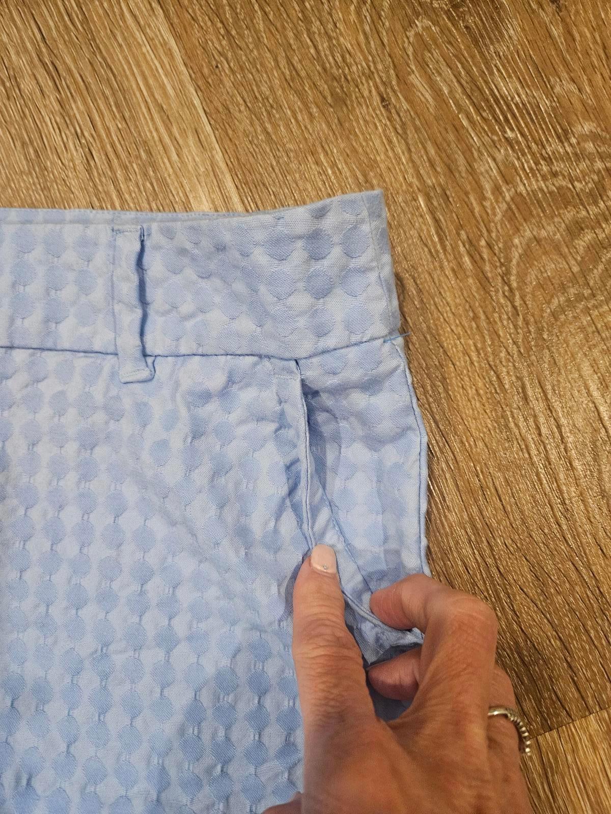 Nwot Crown & Ivy Light Blue Scalloped Hem Shorts Size 16 413
