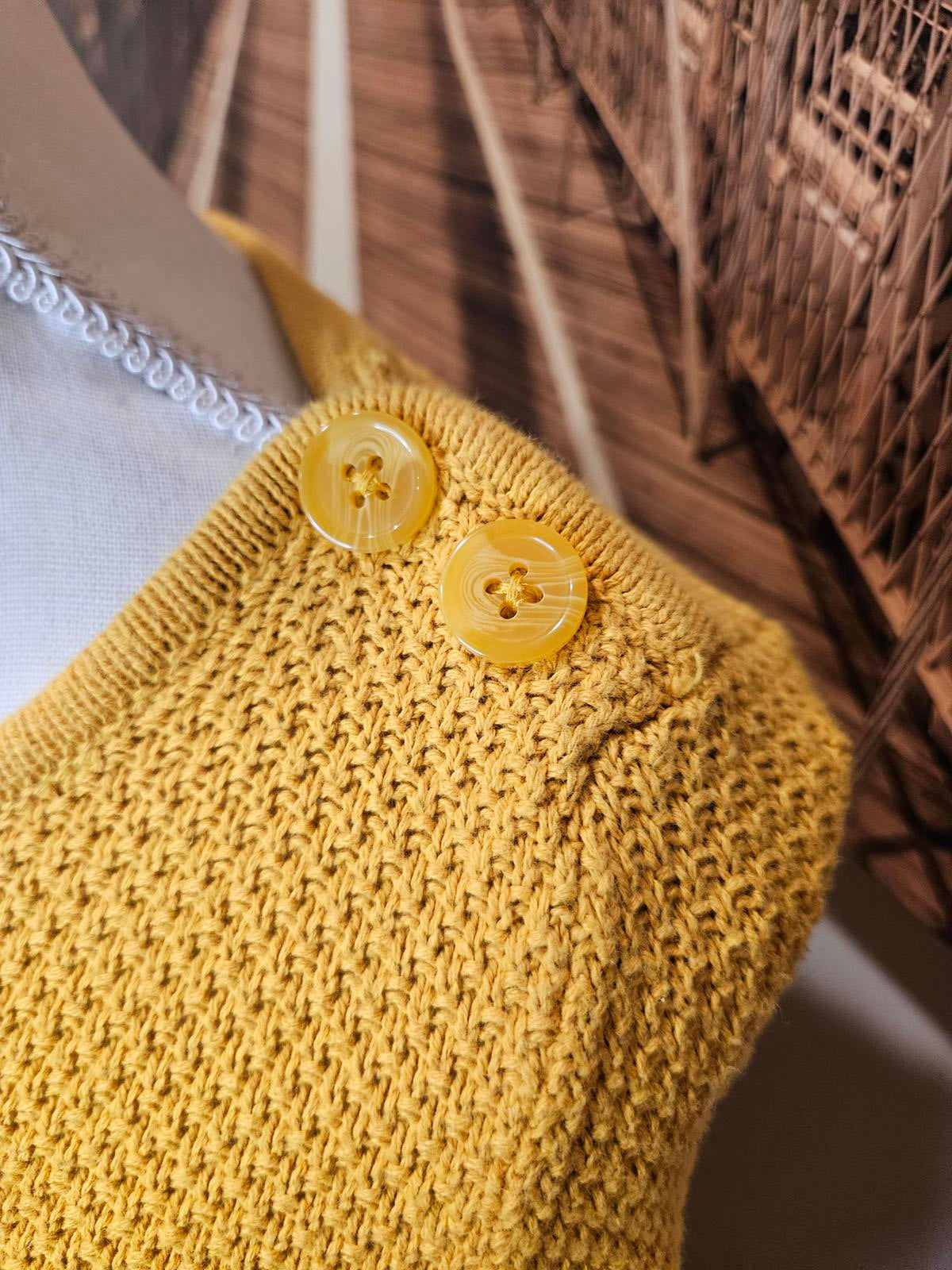 LOFT Yellow Women's Crew Neck Sweater 523