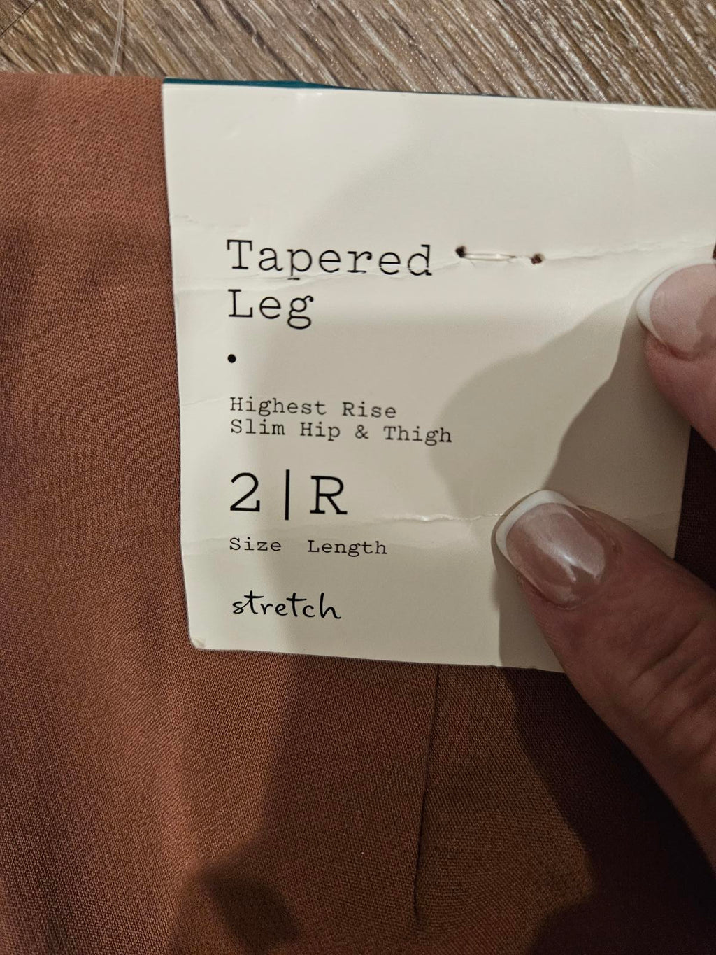 Nwt A New Day Tailored High-Waisted Pants in Rust Brown