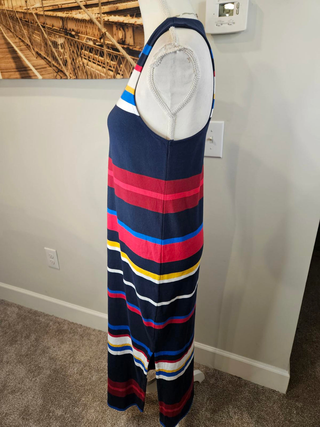 LOFT Striped Maxi Dress - Size XS #H133