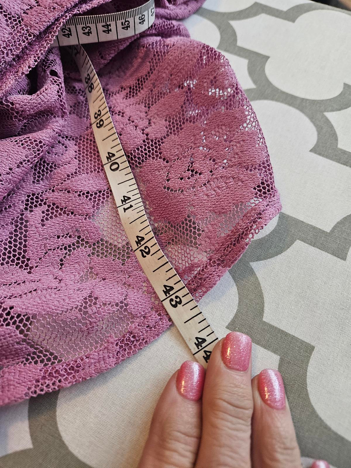 Lularoe Beautiful Pink Lavender Lace Duster Vest #491