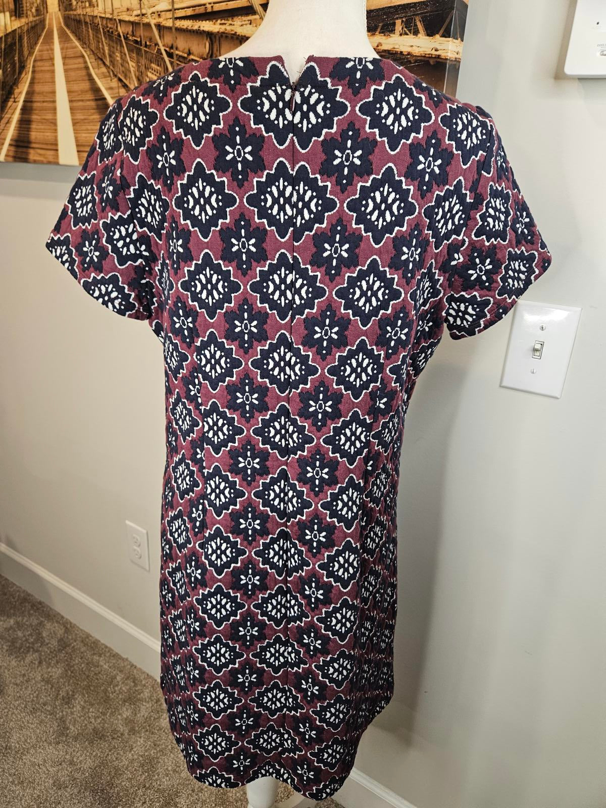 Loft Quilted Bohemian-Style Printed Dress #H145