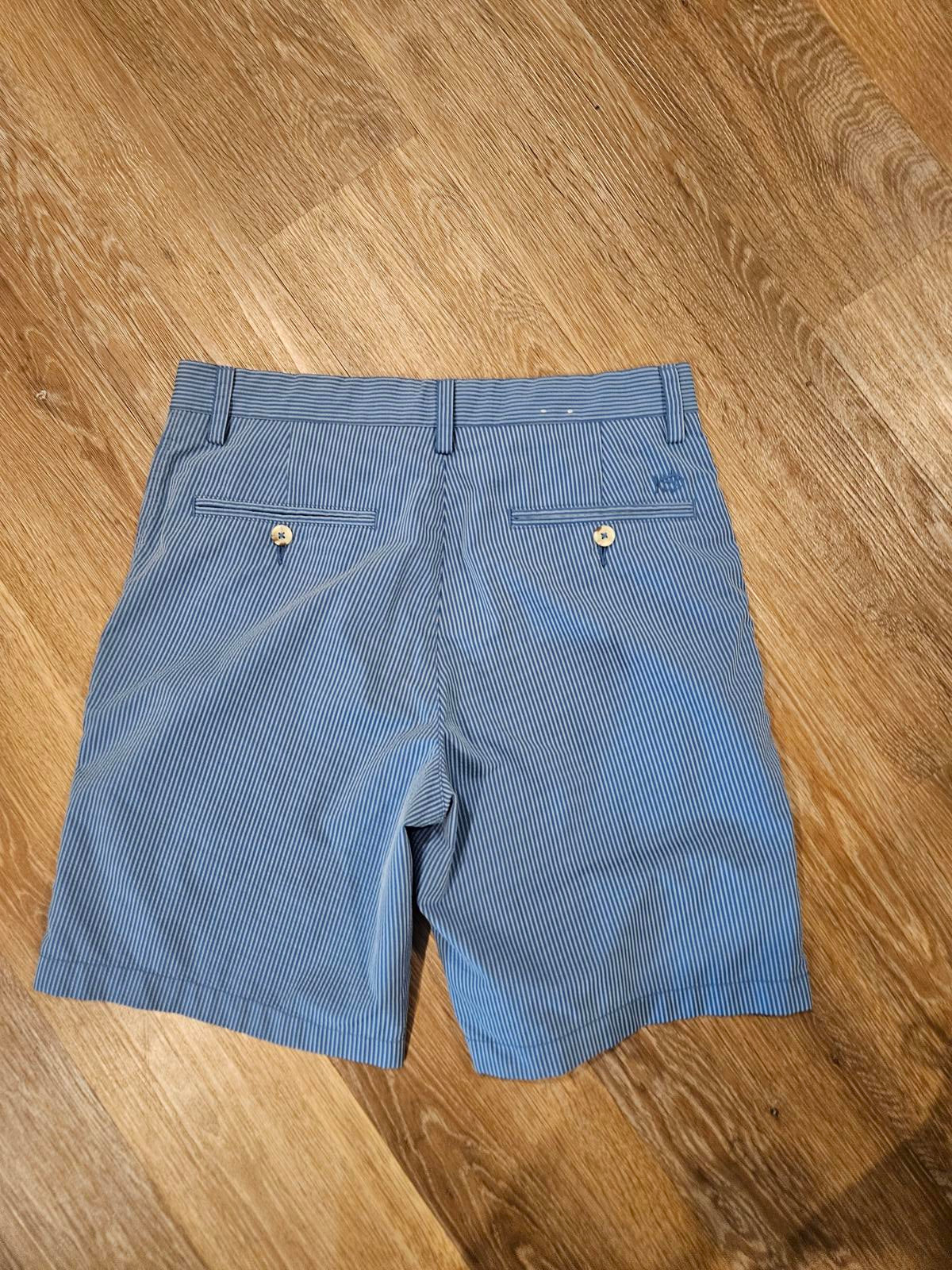 Southern Tide Men's Casual Blue Pinstripe Shorts-30