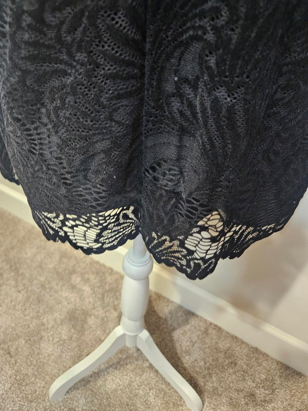 Loft Elegant Black Lace Halter Dress #H57