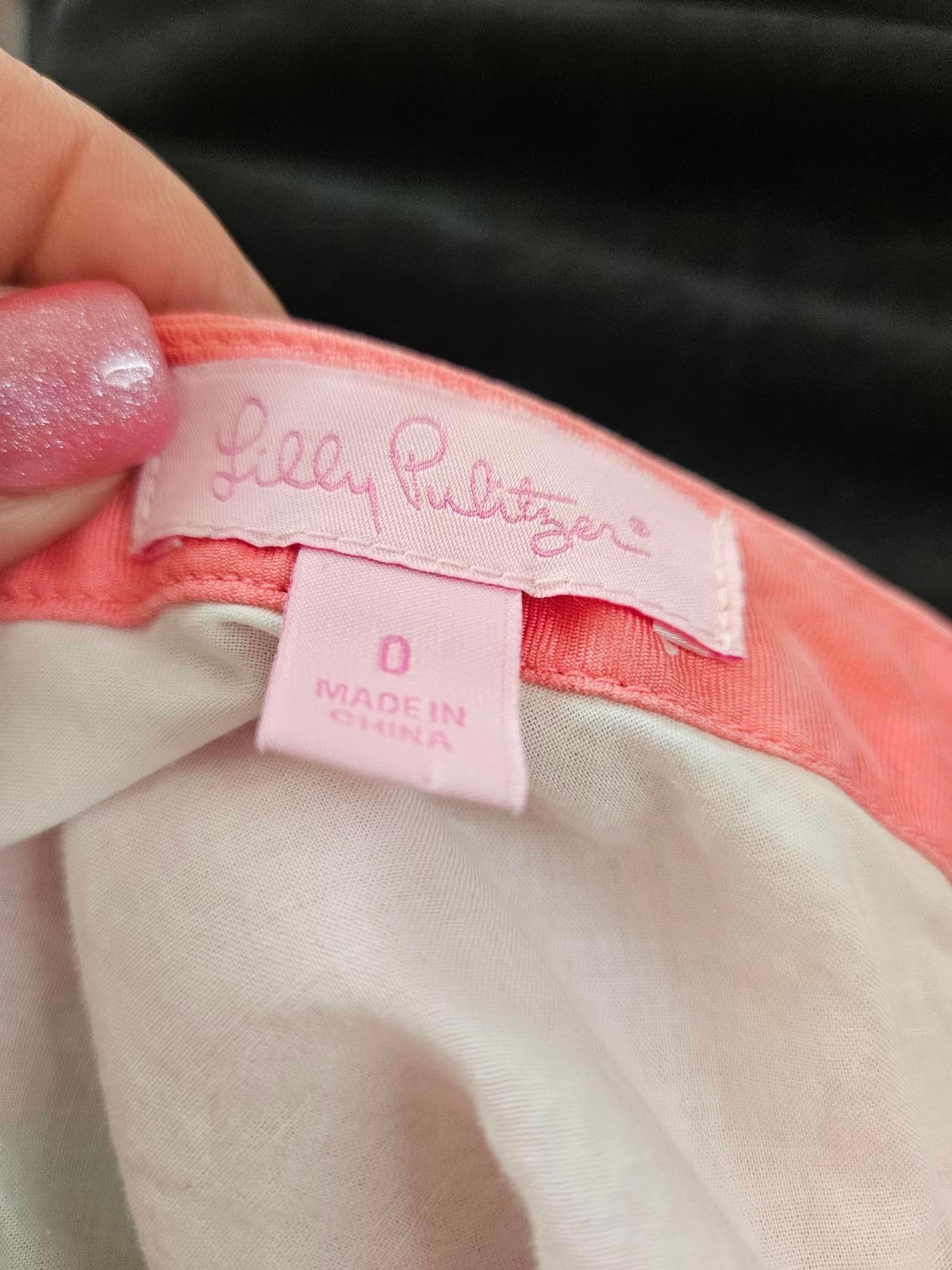 Lilly Pulitzer 100% Silk Colorful Chevron Maxi Skirt