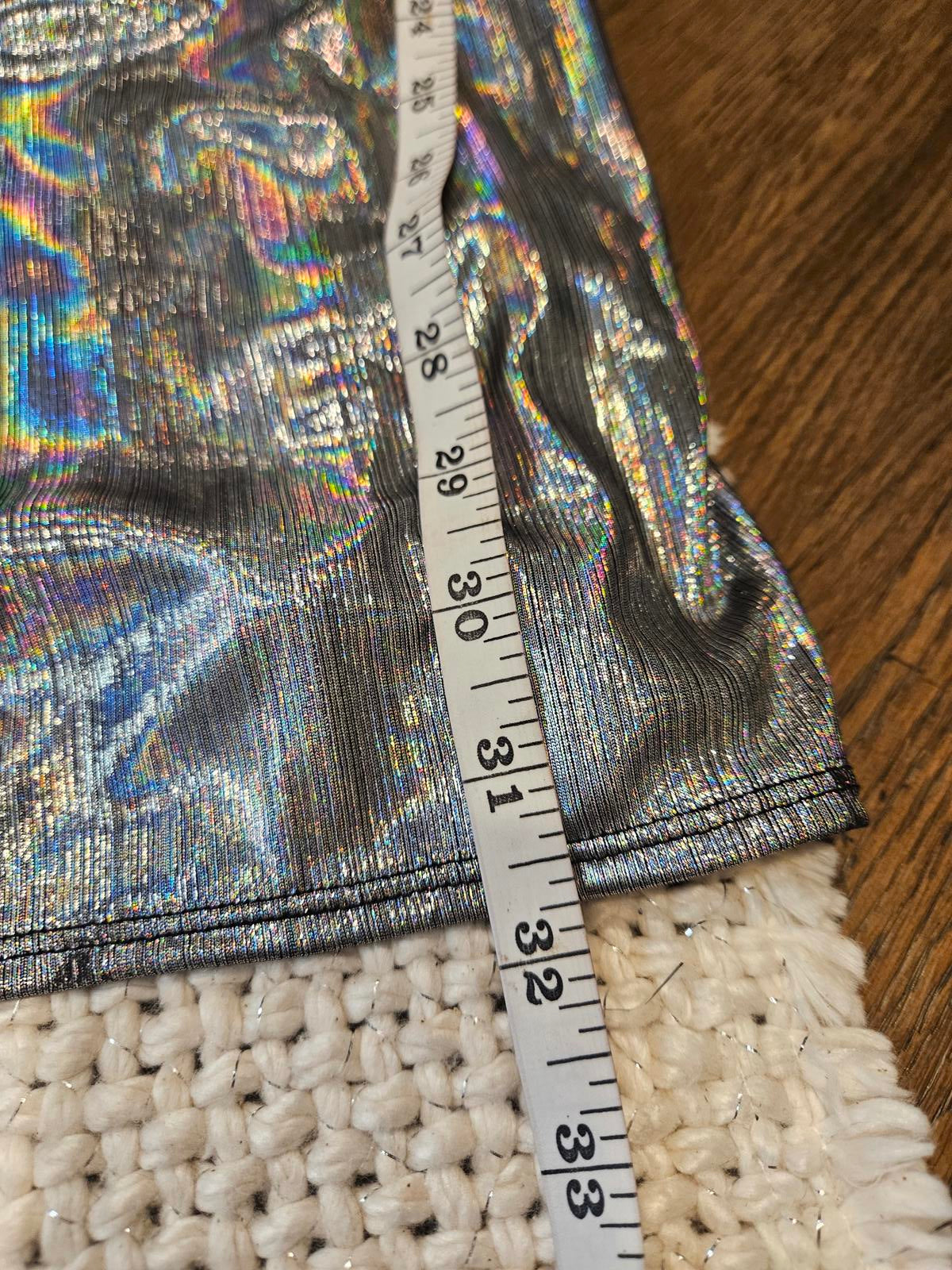 Venus Silver Holographic Women's Dress-L