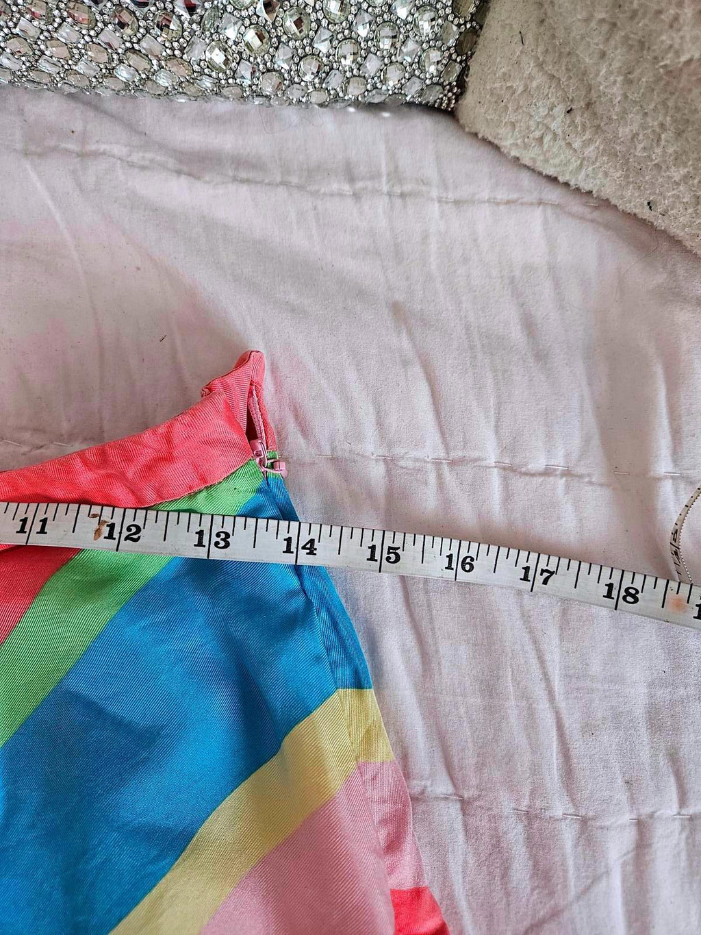 Lilly Pulitzer 100% Silk Colorful Chevron Maxi Skirt