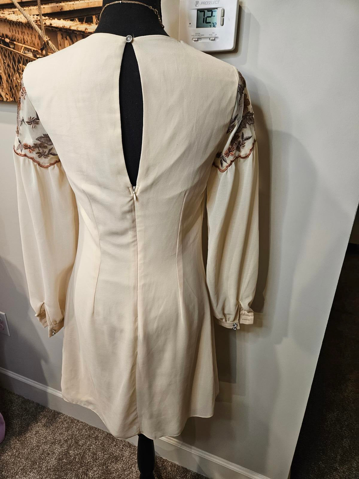 Little Mistress Vintage Inspired Embroidered Dress #410
